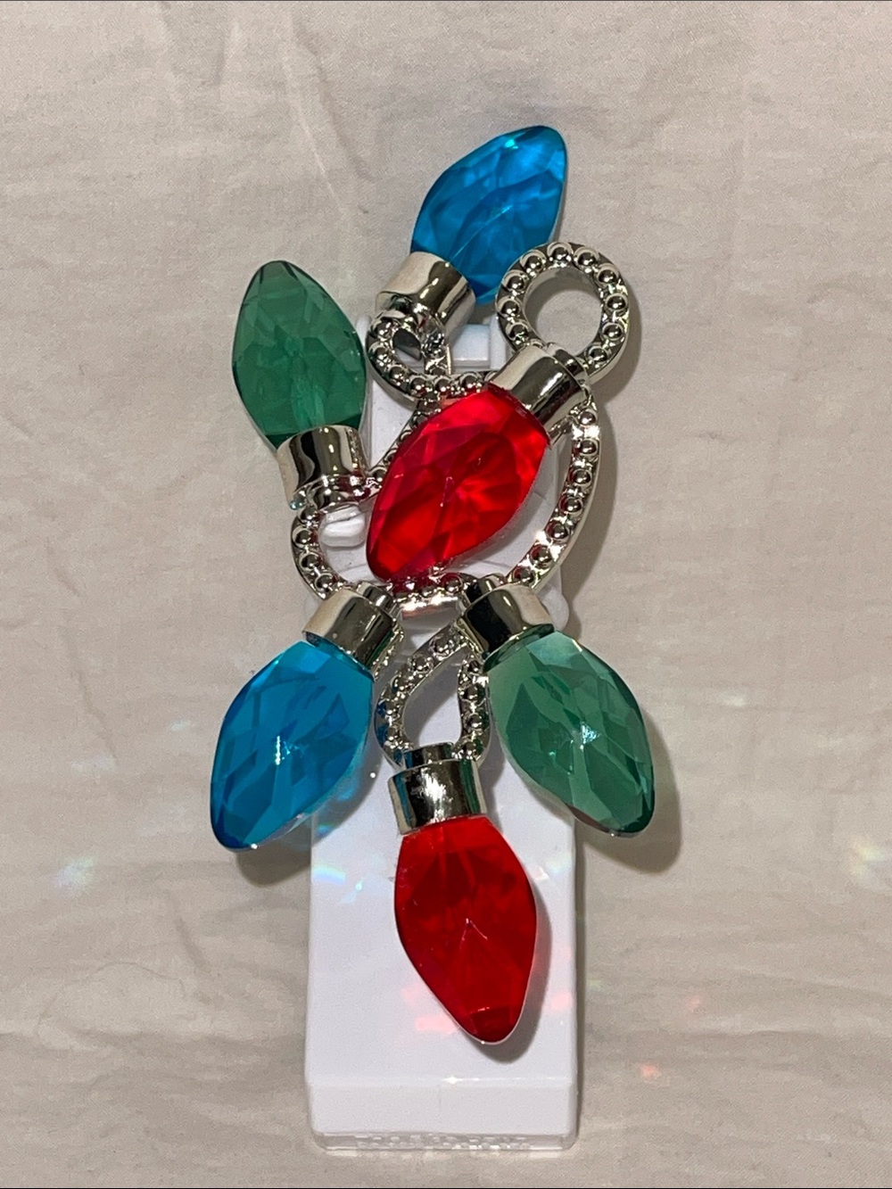 Crystal Multi-Color Holiday Light Ornament Bath & Body Works light up Wallflower